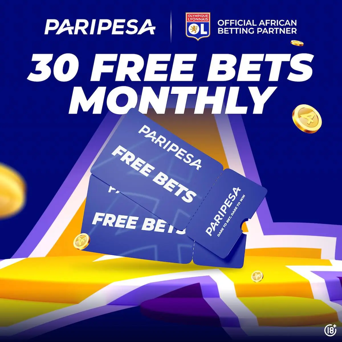 Paripesa Uganda 30 free bets bonus
